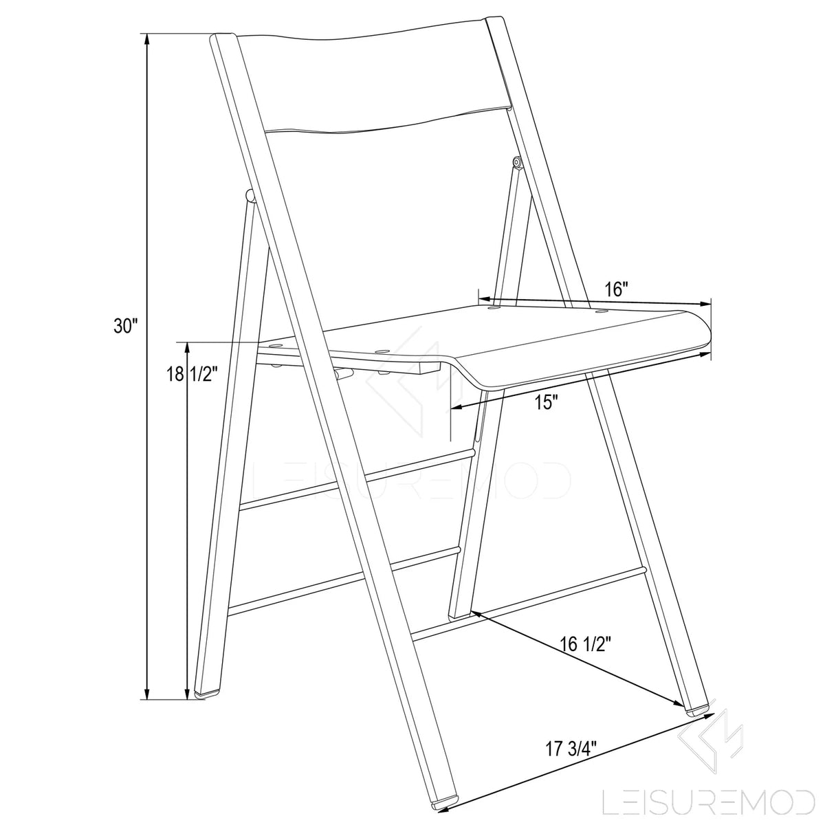 Modern Acrylic Folding Chair A833761