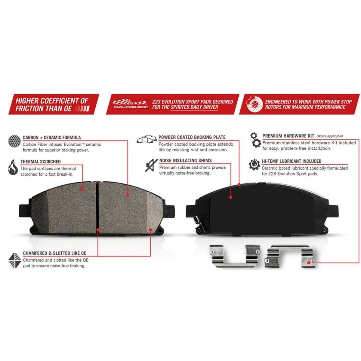 Front Z23 Evolution Sport Brake Kit X506833