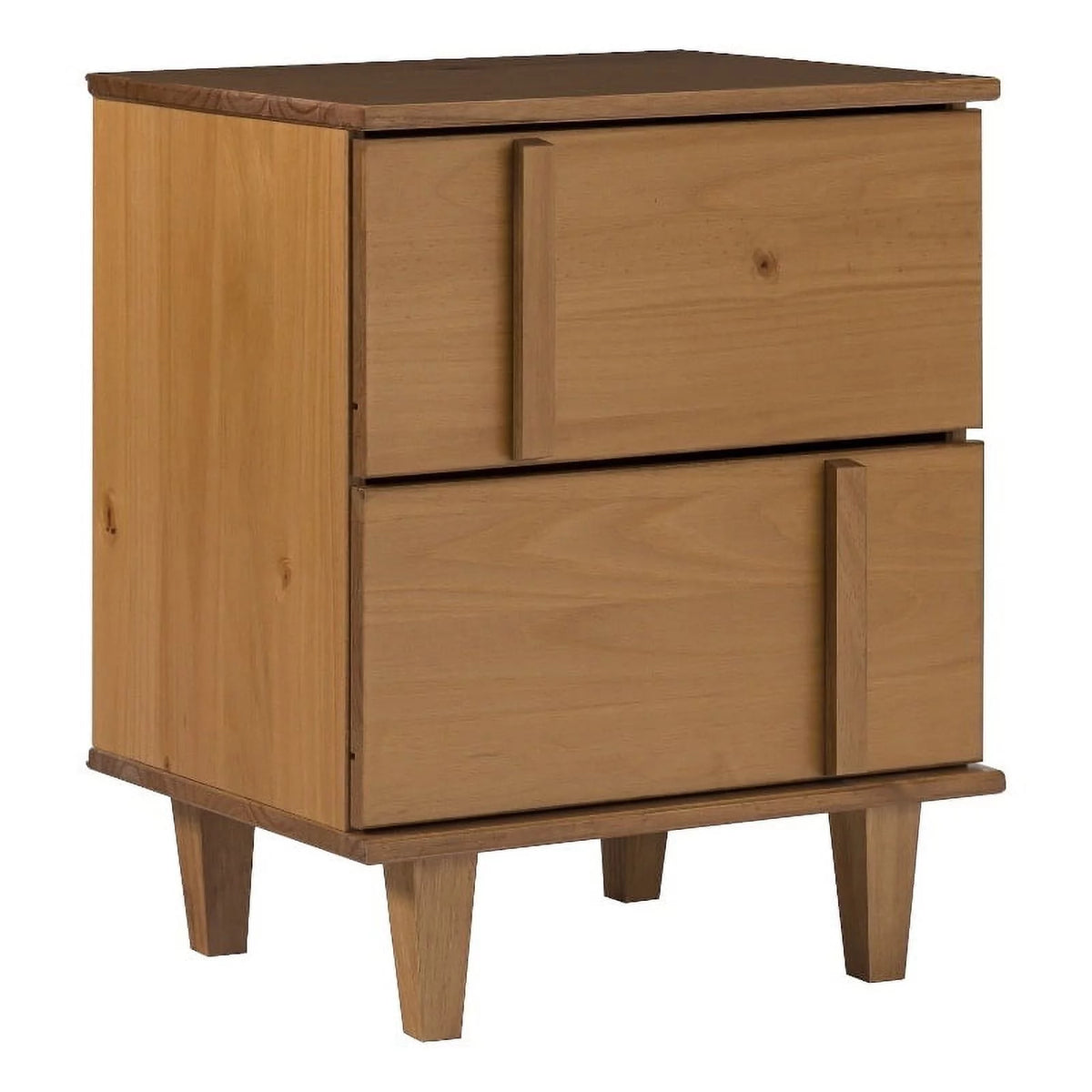 20" Solid Wood 2-Drawer Nightstand O437