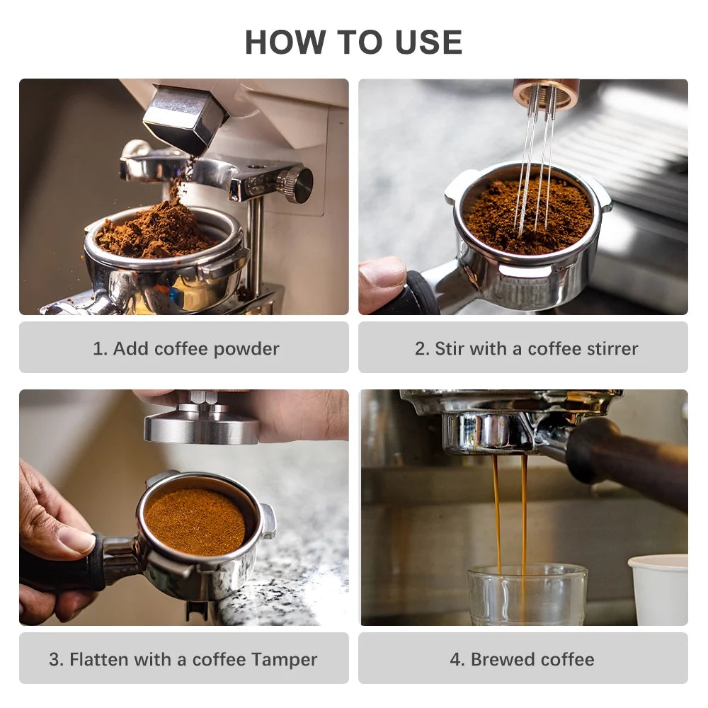 Calibrated Espresso Tamper Stainless Steel L909