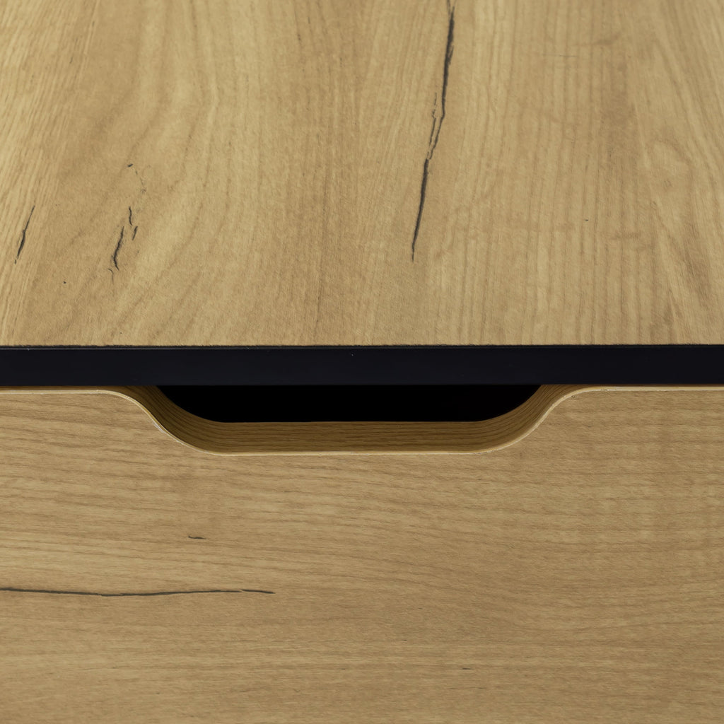 Natural Wood Coffee Table with Storage O2937