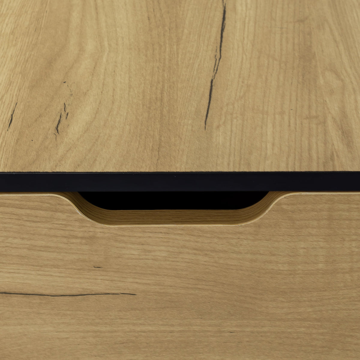 Natural Wood Coffee Table with Storage O2937
