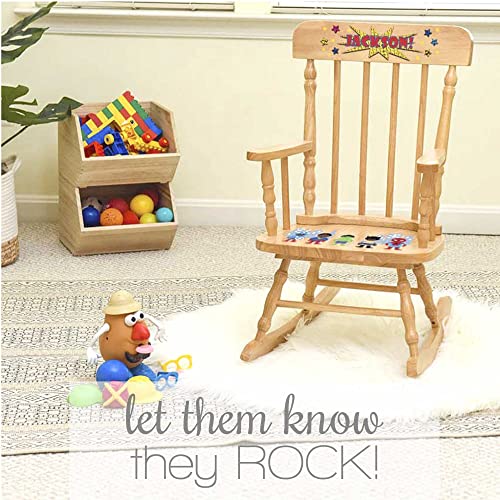 Natural Childrens Rocking Chair X2978