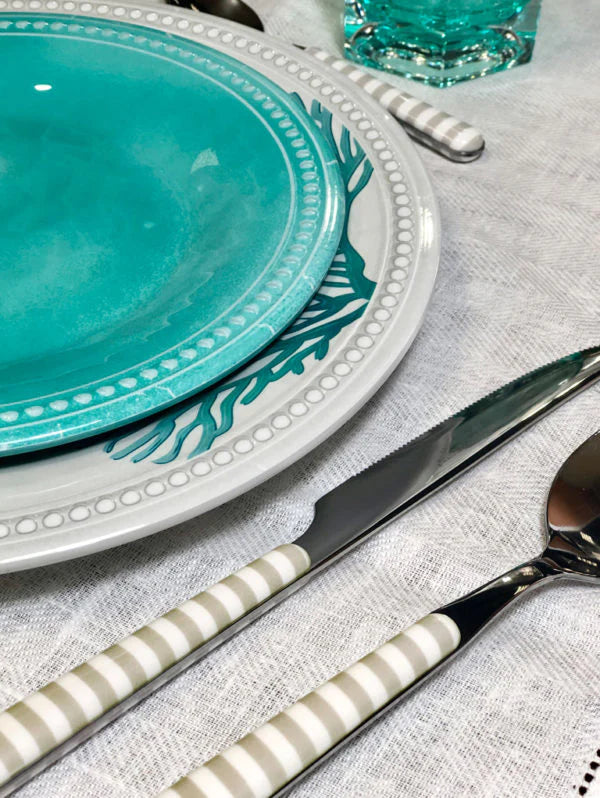 24 Pc Cutlery Bone A29392
