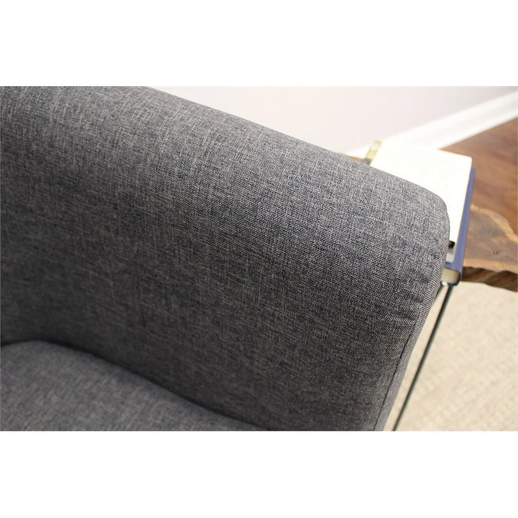 Dark Gray Fabric Club Chair U943