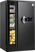Fingerprint Safe Box 3.83 Cubic Feet with Separate Lock Box and Bottom Compartment R183048