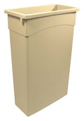 Beige Rectangular Trash Can B740109