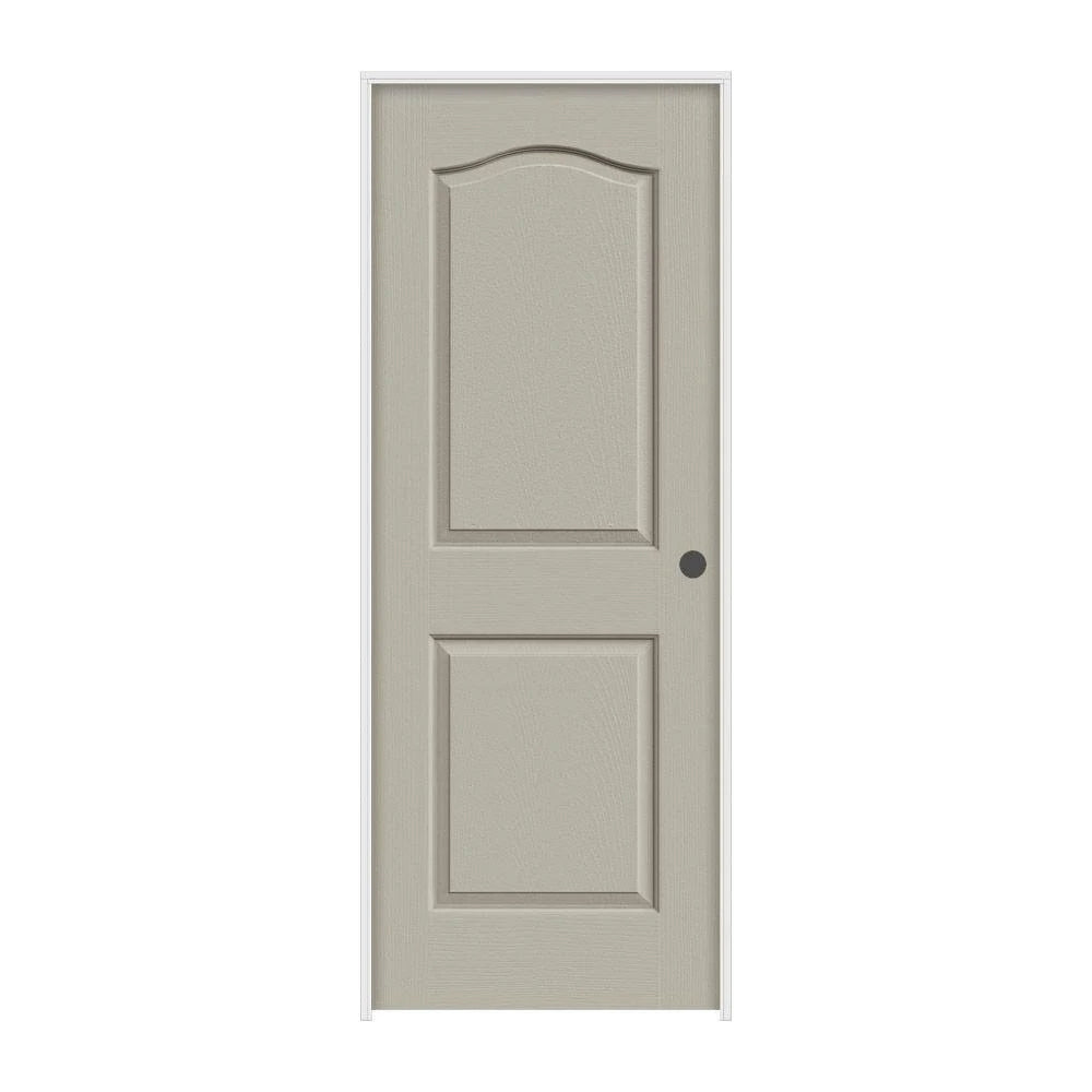 30 in. x 80 in. Desert Sand Left-Hand Textured Solid Core Molded Composite MDF Single Prehung Interior Door R31845
