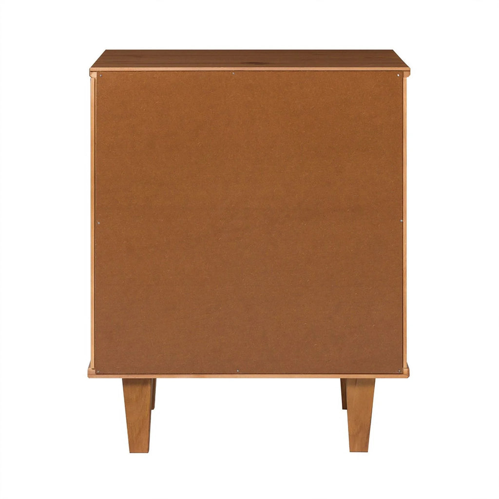 20" Solid Wood 2-Drawer Nightstand O437