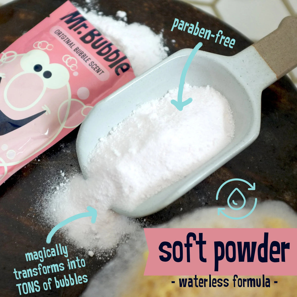 Bubble Bath Powder, Bubble Gum Scent, 1.4 oz G52563