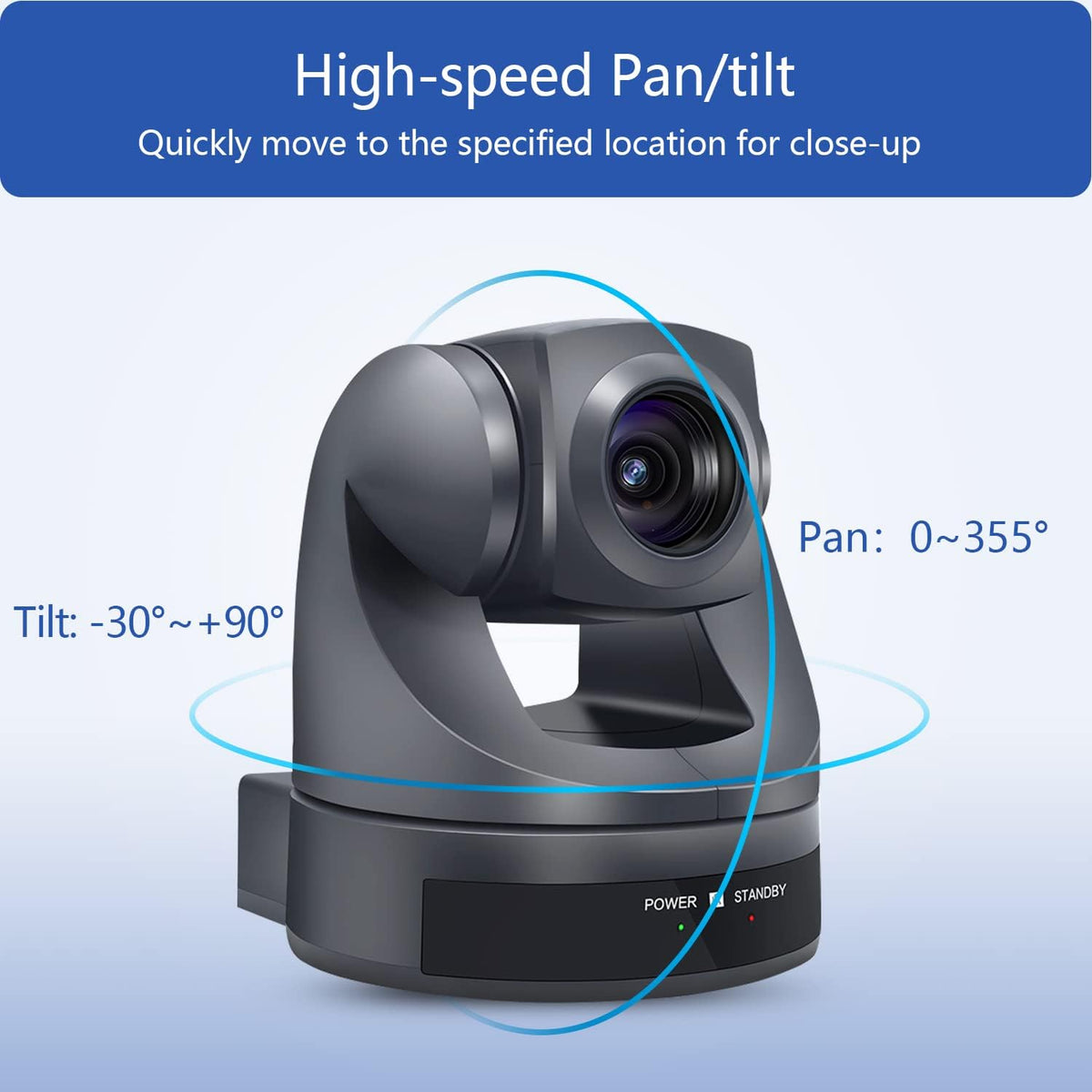 10X Optical Zoom HD 1080P PTZ Camera Webcam X6513