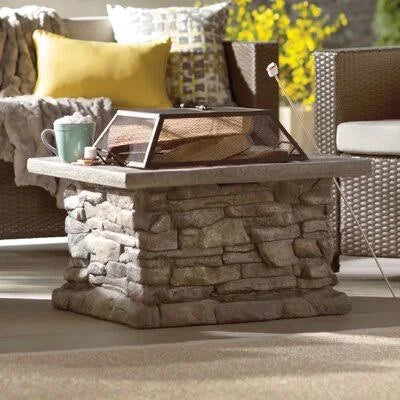 Concrete Wood Burning Fire Pit Table G8278
