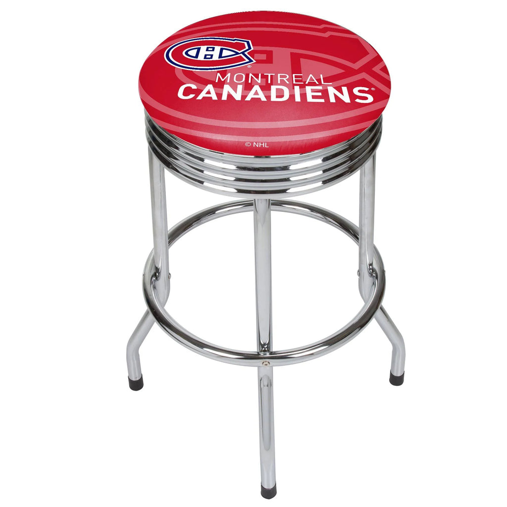 Chrome Ribbed Bar Stool E998486