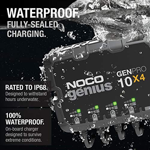 4-Bank 40A Onboard 12V Waterproof Marine Battery Charger X953159