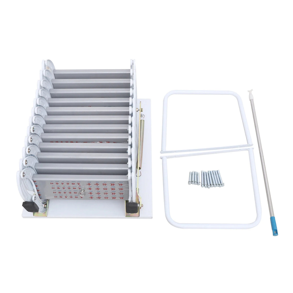 Wall Mounted Telescopic Foldable Attic Ladder 12 Steps B719