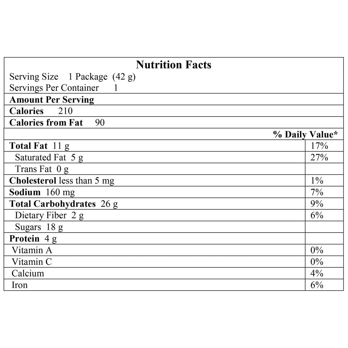 5 Layer Candy Bar 1.5 oz L467