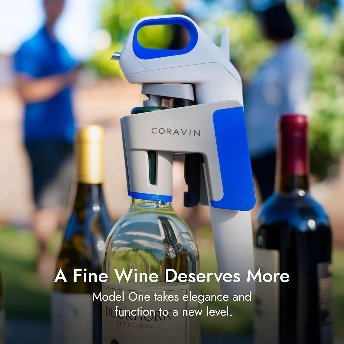 Wine Bottle Opener and Preservation System, Includes 2 Argon Capsules S8330