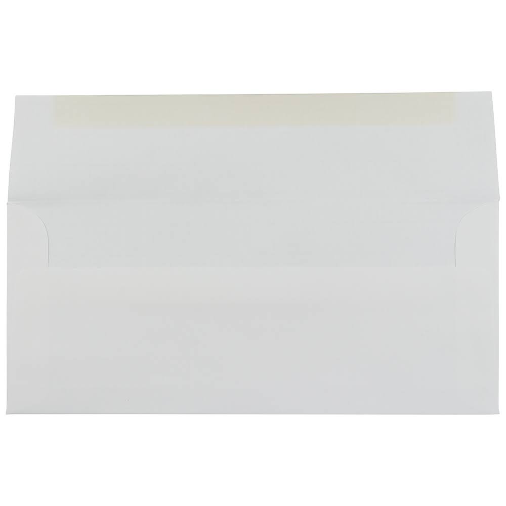 #10 Business Envelopes, 4 1/8 x 9 1/2, Bright White Laid, 1000/Carton K830