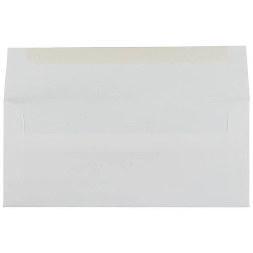 #10 Business Envelopes, 4 1/8 x 9 1/2, Bright White Laid, 1000/Carton K830