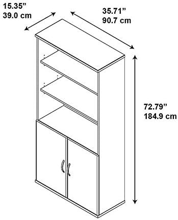 36W Bookcase with Doors in Hansen Cherry A1759