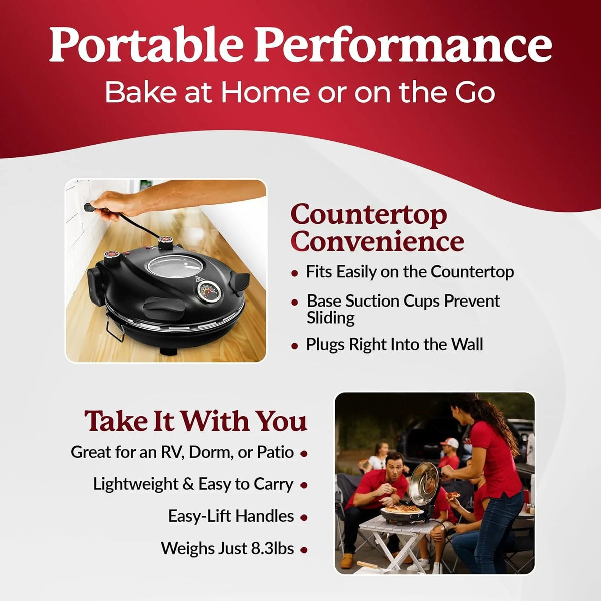 12 Inch Electric Pizza Oven J904