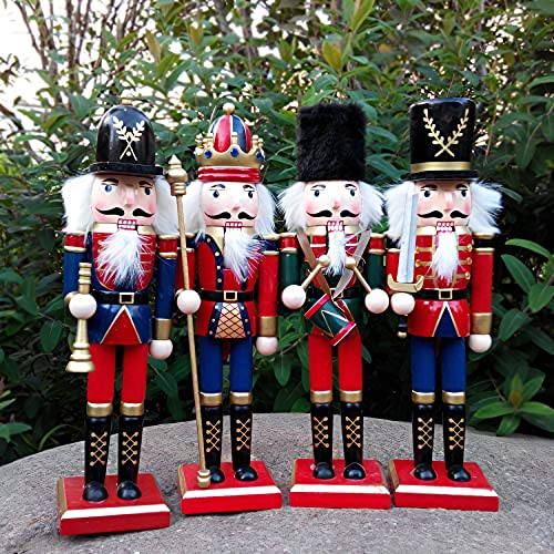 12 Inch Wooden Nutcracker Ornaments Christmas Decoration Figures E587288