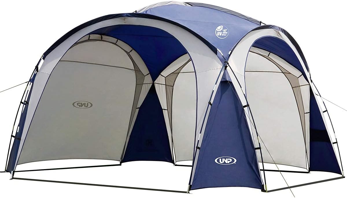 12 X 12ft Pop Up Canopy UPF50+ Tent with Side Wall, Ground Pegs, and Stability Poles, Blue P4986