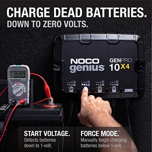 4-Bank 40A Onboard 12V Waterproof Marine Battery Charger X953159