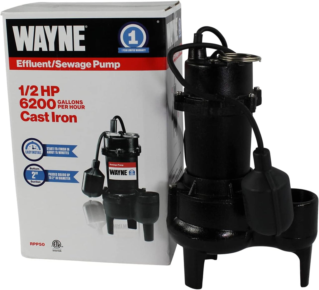 Cast Iron Sewage Pump with Tether Float Switch I8184