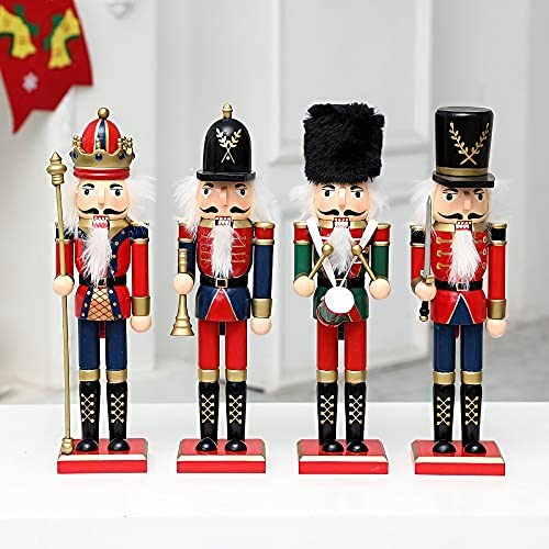 12 Inch Wooden Nutcracker Ornaments Christmas Decoration Figures E587288