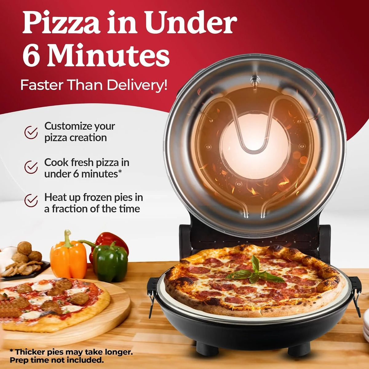 12 Inch Electric Pizza Oven J904