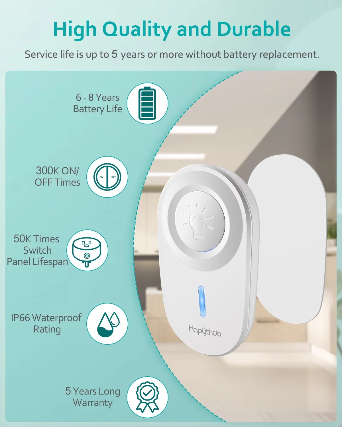 Wireless Remote Control Electrical Outlet Switch White G455