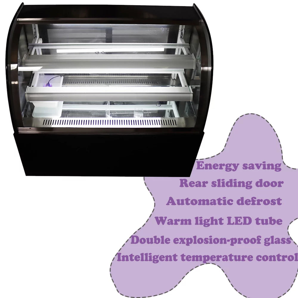 Refrigerated Cake Showcase Countertop Bakery Cabinet V584