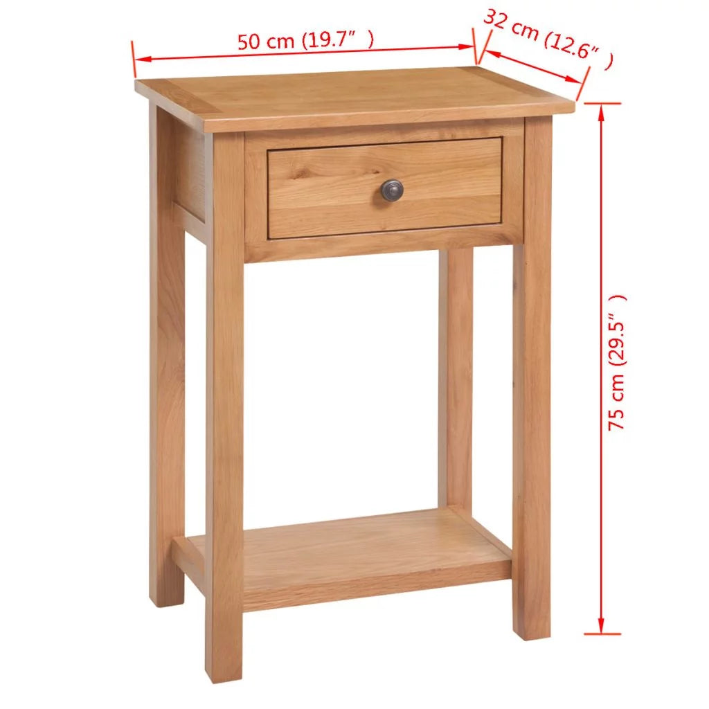 Solid Oak Wood Console Table R32571