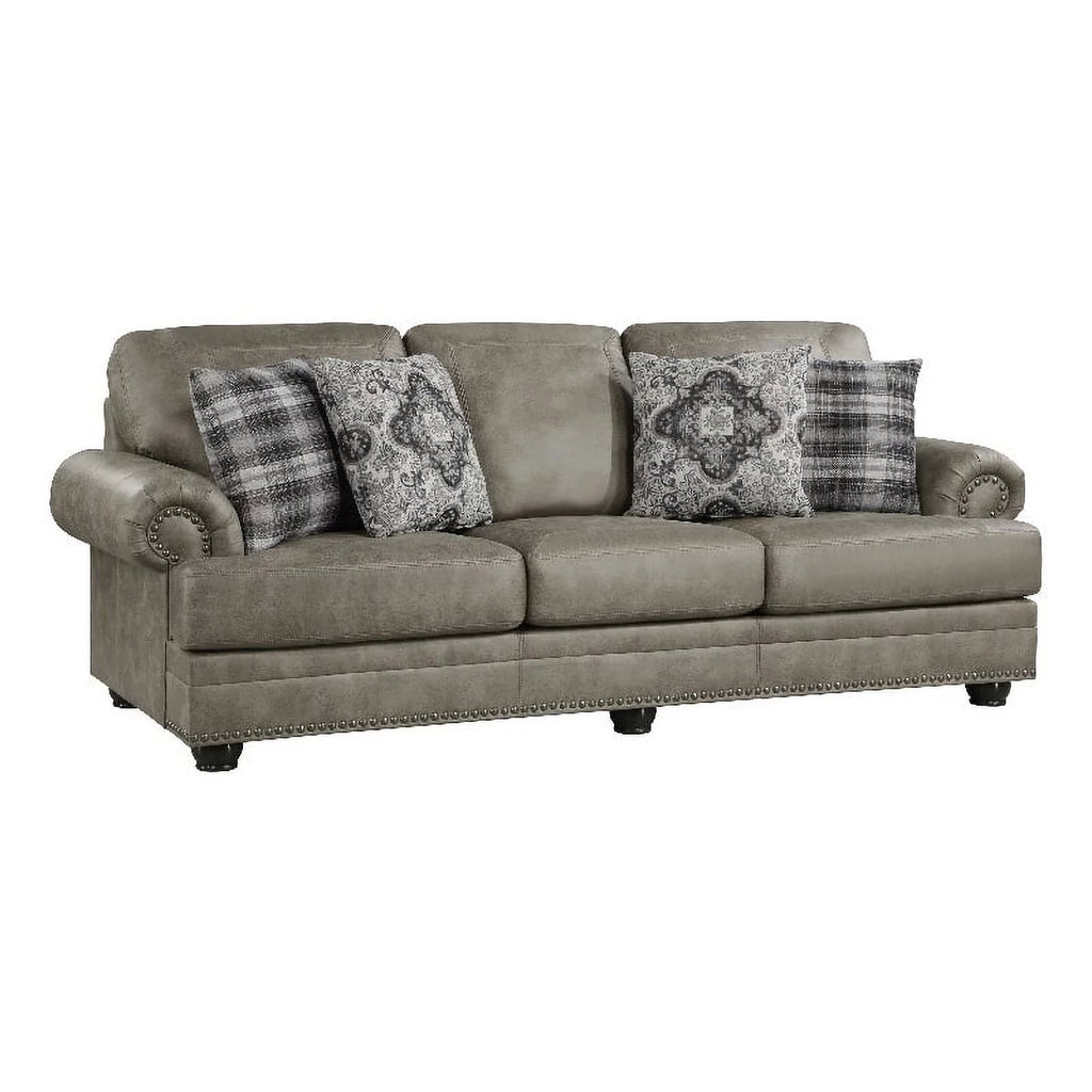 Microfiber Sofa in Mushroom Brown P743367