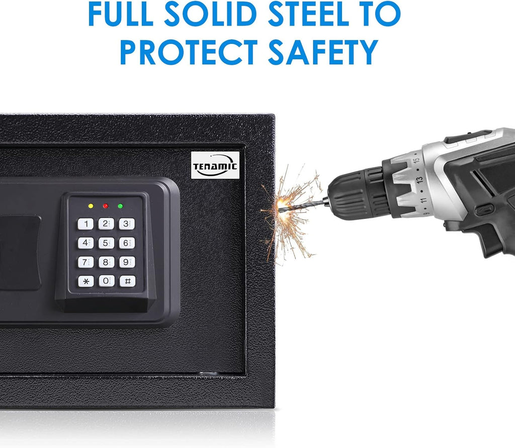 Fingerprint Safe Box 3.83 Cubic Feet with Separate Lock Box and Bottom Compartment R183048
