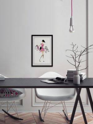 Pink Framed Print J8827