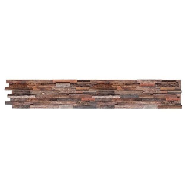 3D Mixed Brown Natural Solid Barn Wood Panels 10.40 sqft per Box G904