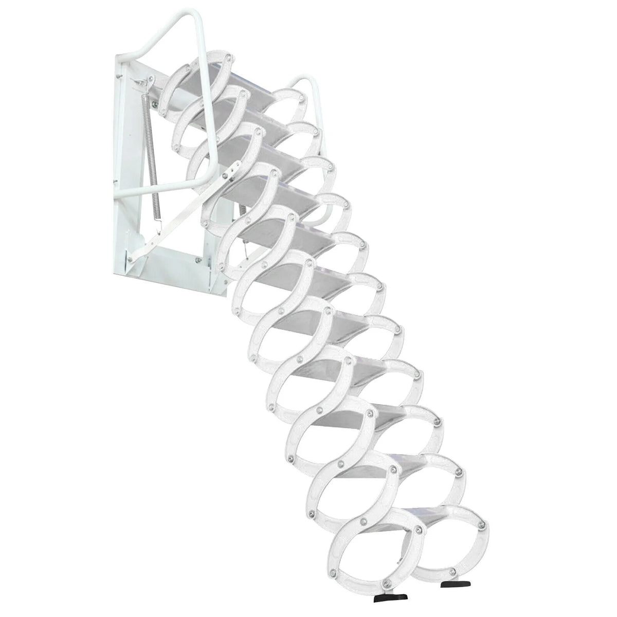 Wall Mounted Telescopic Foldable Attic Ladder 12 Steps B719