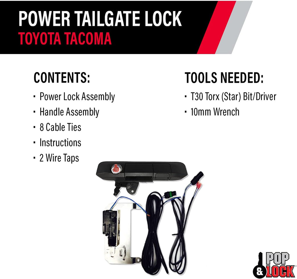Black Power Tailgate Lock L46233