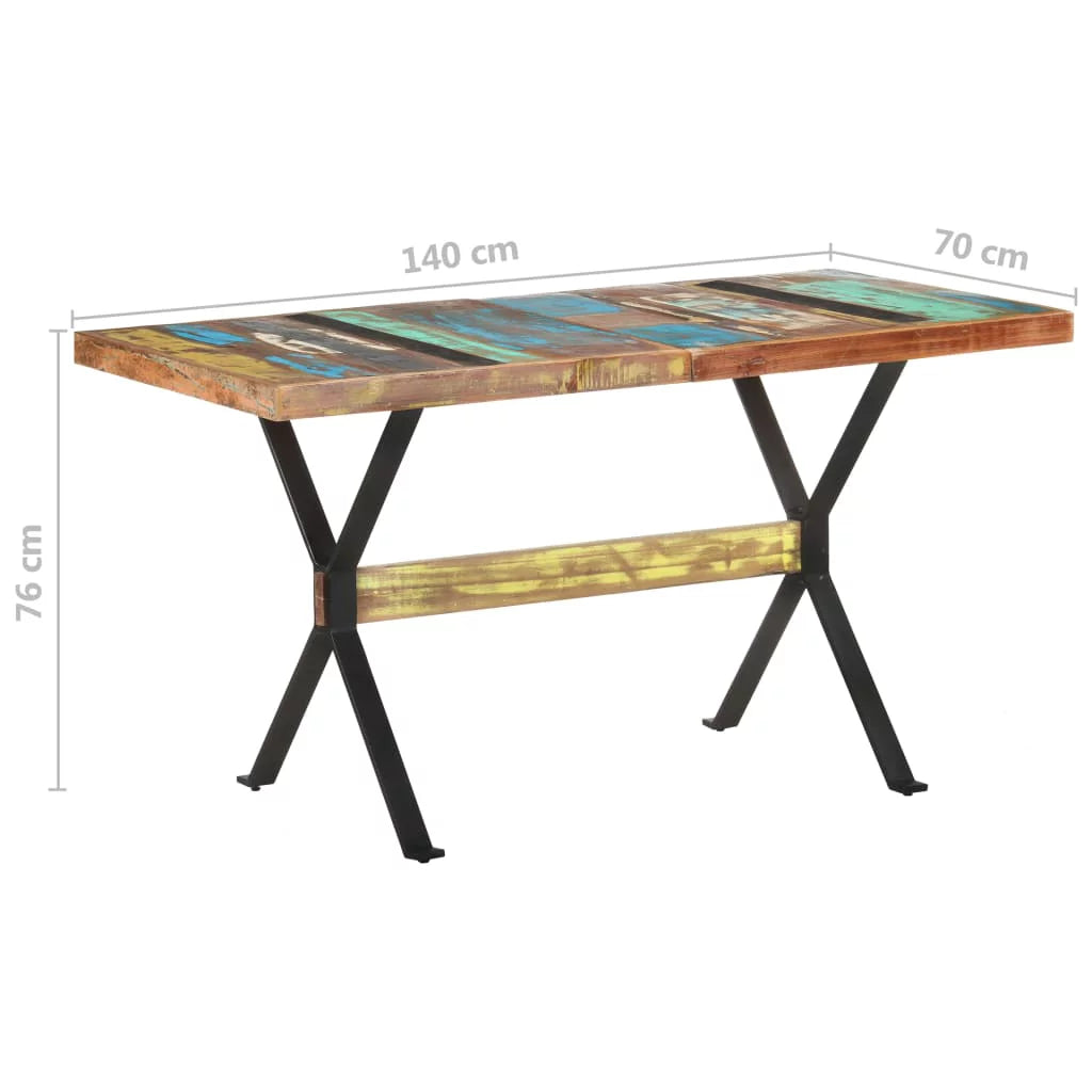Solid Reclaimed Wood Dining Table Y494