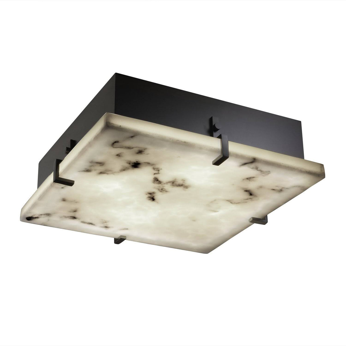 Matte Black Flush-Mount Light U71260