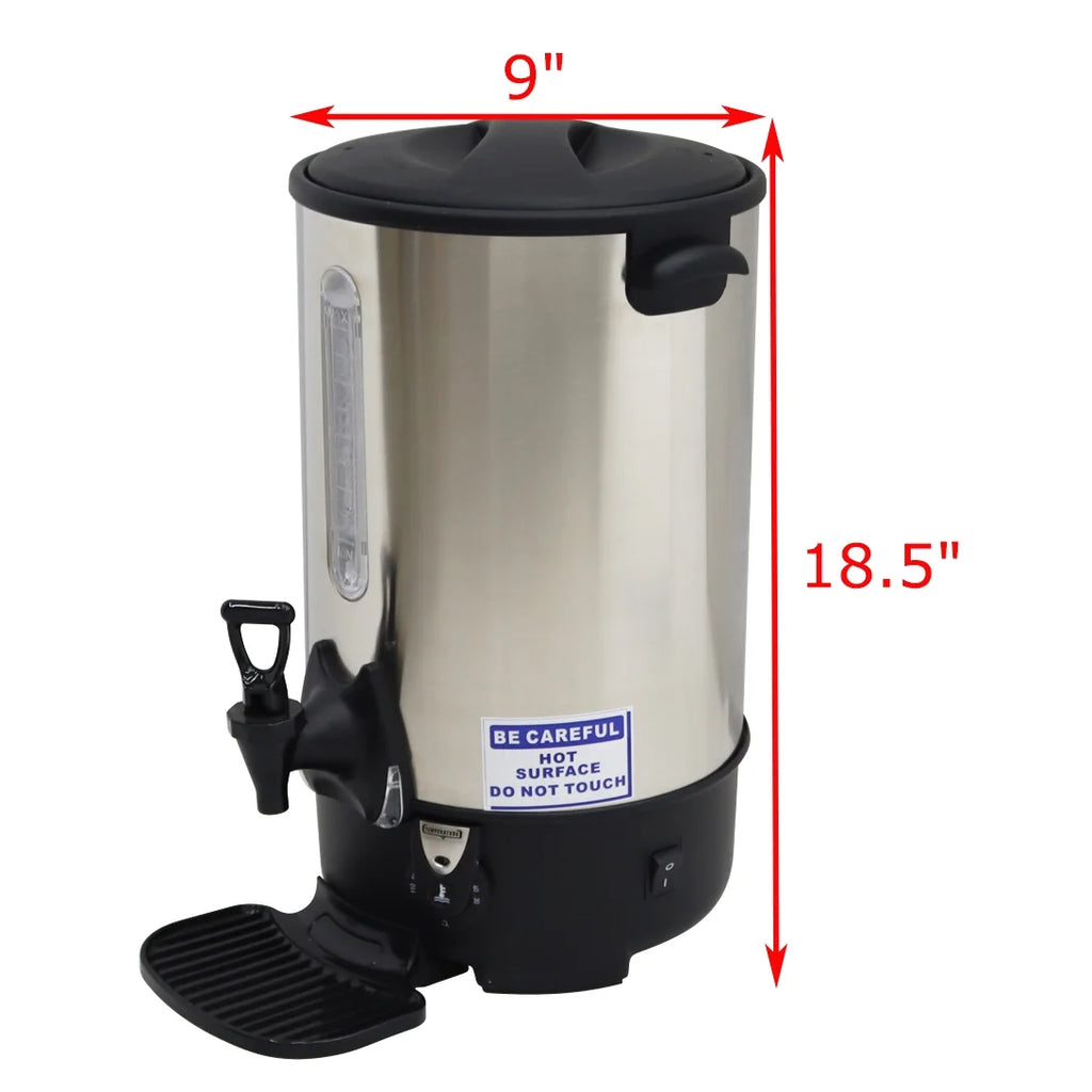 9.7L Stainless Steel Hot Coffee Dispenser Water Boiler Kettle V297
