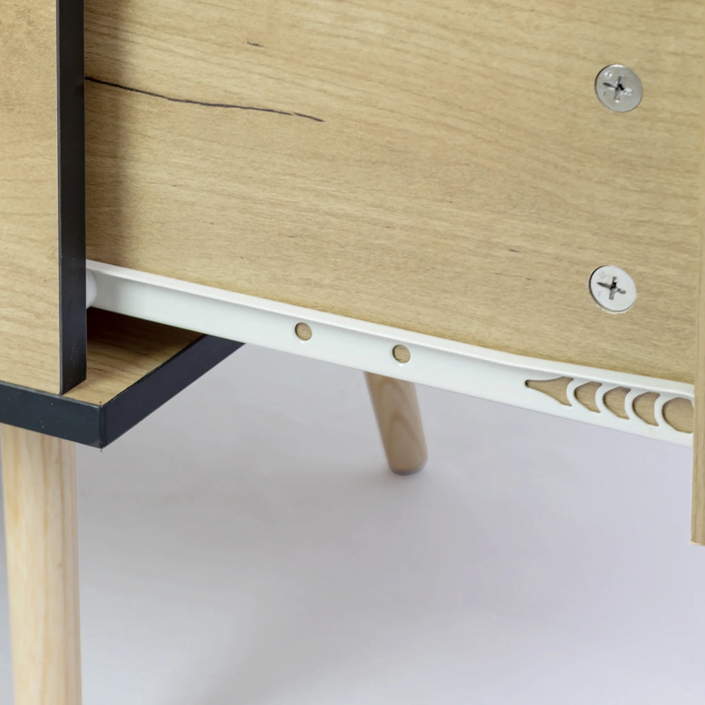 Natural Wood Coffee Table with Storage O2937