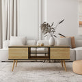 Natural Wood Coffee Table with Storage O2937