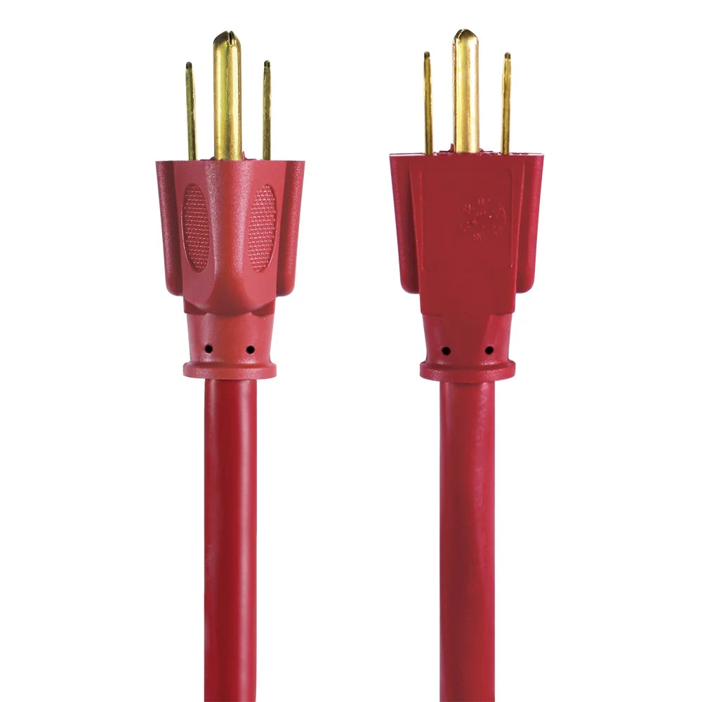 100FT 14AWG 3 Prong Red Extension Cord V42561