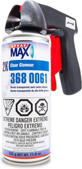 2K Clear Coat Aerosol Spray Can High Gloss Automotive Clear Coat Two Stage Clear Coat with Spray Can Trigger Pack of 2 U84243